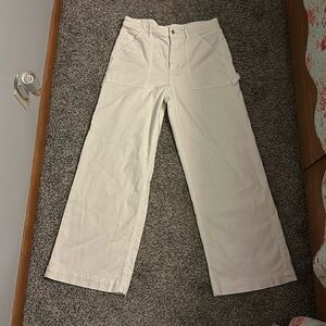 American Eagle super high rise baggy wide leg utility pants size 12